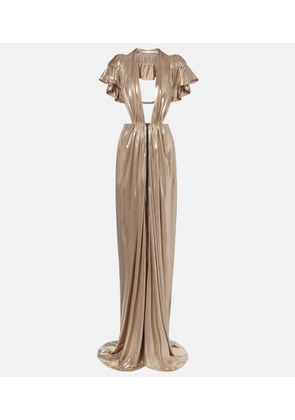 Maticevski Latitude gathered ruffled gown