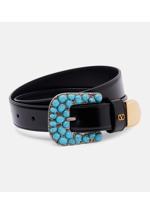 Valentino Garavani VLogo embellished leather belt