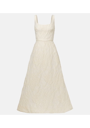 Monique Lhuillier Floral jacquard gown