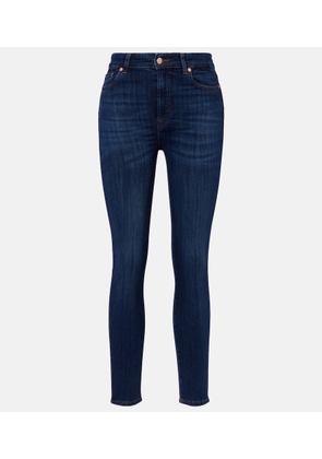 7 For All Mankind Aubrey high-rise cropped skinny jeans
