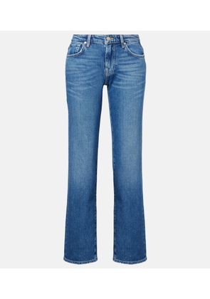 7 For All Mankind Calie mid-rise straight jeans
