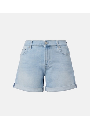 7 For All Mankind Mid-rise denim shorts