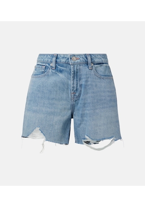 7 For All Mankind Monroe distressed denim shorts