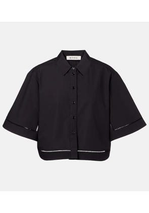 Rohe Embroidered cotton poplin shirt