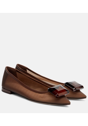 Gianvito Rossi Jaipur embellished ballet flats