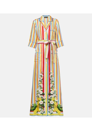 Dolce&Gabbana Striped silk shirt dress