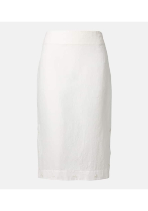 Rohe Floral semi-sheer organza pencil skirt