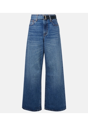 Sacai x Levi'sÂ® high-rise wide-leg jeans