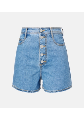 Alemais Stephi high-rise denim shorts