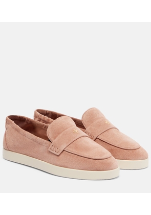 Tory Burch Suede penny loafers