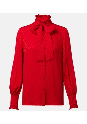 Valentino La Cour De Cour bow-detail silk crepe blouse