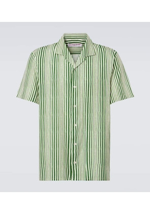 Orlebar Brown Hibbert striped bowling shirt