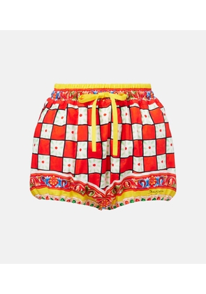 Dolce&Gabbana Printed cotton shorts
