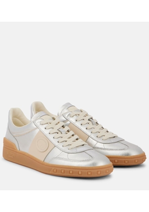 Valentino Garavani Upvillage VLogo metallic leather sneakers