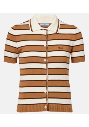 Prada Striped cotton top