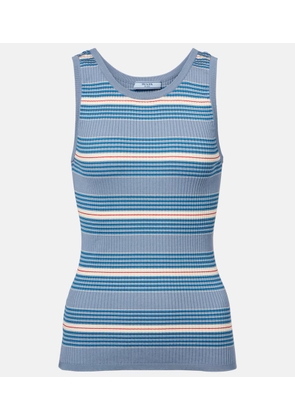 Prada Cotton ribbed-knit tank top