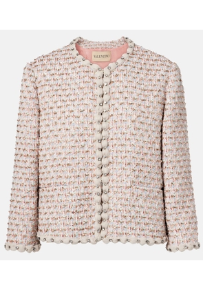 Valentino Embroidered tweed jacket