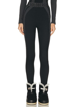 Goldbergh Contour Baselayer Pant in Black - Black. Size L/XL (also in ).