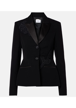 Erdem Single-breasted virgin wool blazer