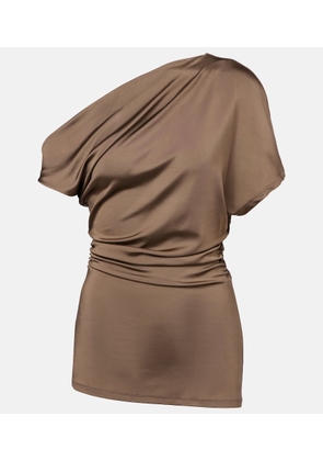 Tove Edel ruched draped jersey top