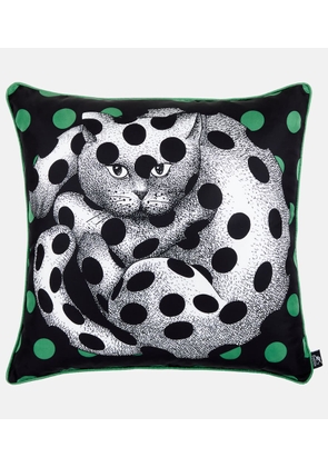 Fornasetti High Fidelity printed silk cushion