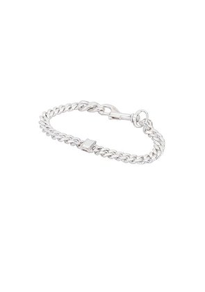 Martine Ali 925 Silver Stone Thin Link Bracelet in Silver - Metallic Silver. Size 7.5in (also in ).
