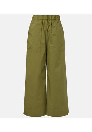 Simkhai Arden cotton-blend wide-leg pants