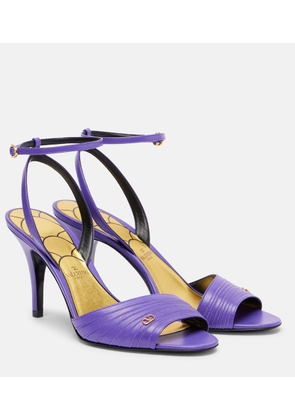 Valentino Garavani Ladycrush 85 leather sandals
