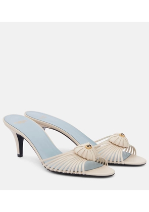 Valentino Garavani Royal VLogo 65 leather mules