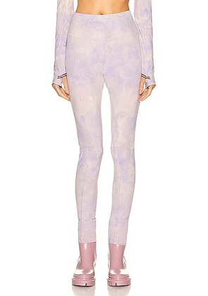 Moncler Grenoble Legging in Tie Dye Multi - Lavender. Size 3/L (also in 1/S).