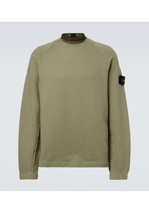 Stone Island Compass cotton fleece sweatshirt