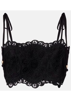 Zimmermann Rhiannon embroidered cotton top