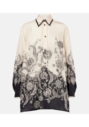 Zimmermann Rhiannon paisley silk shirt