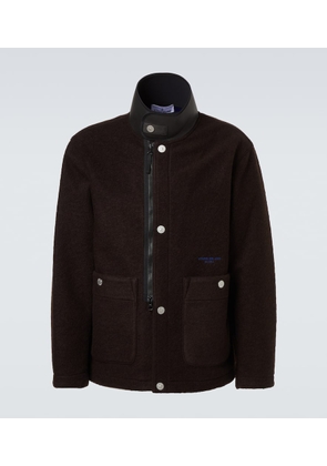 Stone Island Logo wool-blend jacket