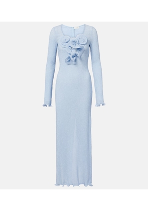 Magda Butrym Floral-applique maxi dress