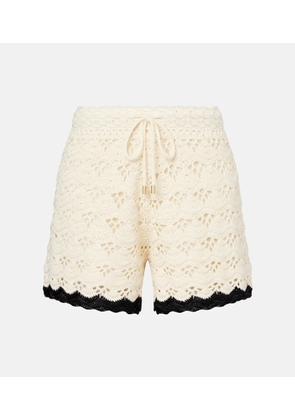 Zimmermann Rhiannon crochet cotton shorts