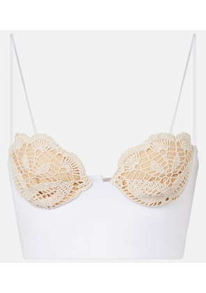 Magda Butrym Crochet cotton bustier top