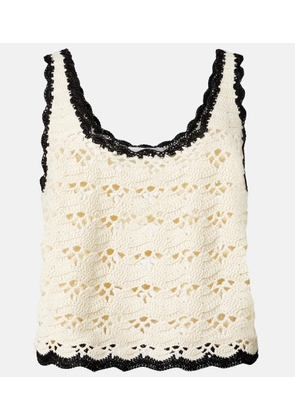 Zimmermann Rhiannon crochet cotton tank top