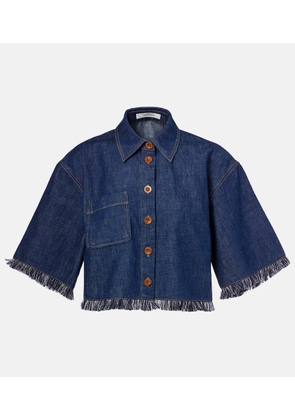 Zimmermann Rhiannon fringed denim shirt