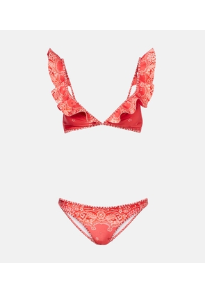 Zimmermann Lucky ruffled bikini