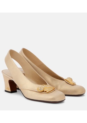 Valentino Garavani Adamantine embellished slingback pumps