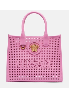 Versace La Medusa Small leather tote bag