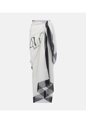 Balmain Balmain Couture silk beach cover-up