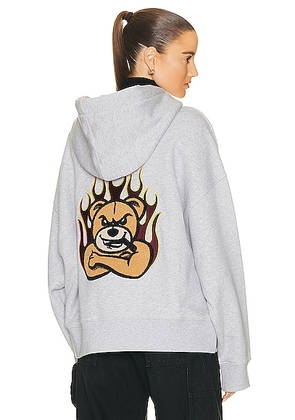 Moncler Genius x Palm Angels Hoodie Sweater in Grey - Grey. Size S (also in XS, XXS).