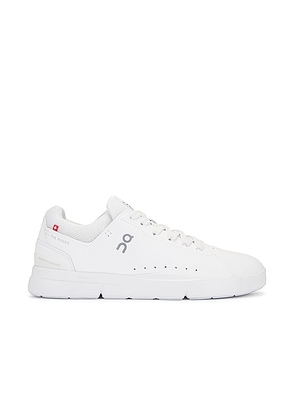 On The Roger Advantage in All White - White. Size 7.5 (also in ).