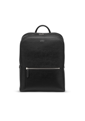 Smythson Zip Around Backpack In Panama In Black