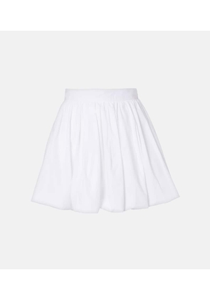 Patou Cotton poplin miniskirt