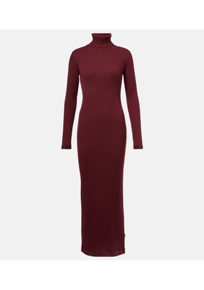 Goldbergh Mireille ribbed-knit turtleneck midi dress