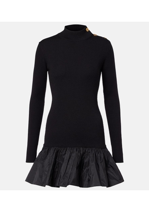 Patou Ruffled wool minidress