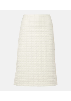 Moncler Quilted midi skirt
